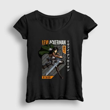 Presmono Kadın Levi Fan Anime Attack On Titan T-shirt