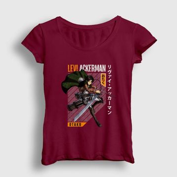Presmono Kadın Levi Fan Anime Attack On Titan T-shirt