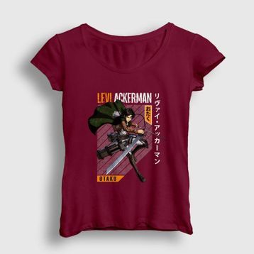 Presmono Kadın Levi Fan Anime Attack On Titan T-shirt