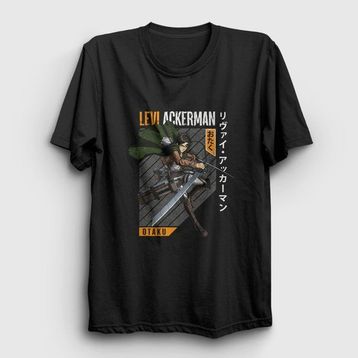 Presmono Kadın Levi Fan Anime Attack On Titan T-shirt