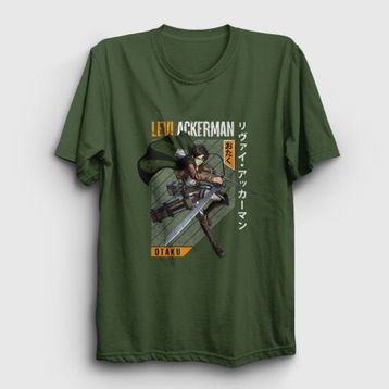Presmono Kadın Levi Fan Anime Attack On Titan T-shirt