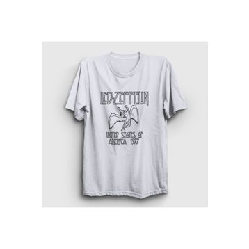 Presmono Kadın Logo Led Zeppelin T-shirt