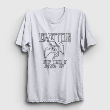 Presmono Kadın Logo Led Zeppelin T-shirt