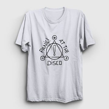 Presmono Kadın Logo Panic! At The Disco T-shirt