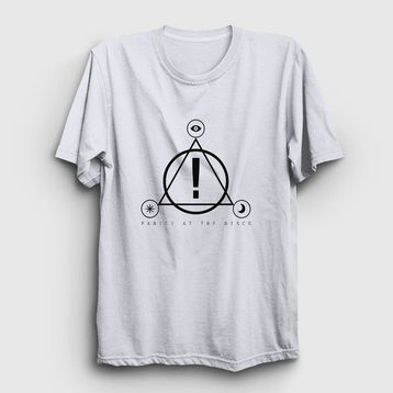 Presmono Kadın Logo Panic! At The Disco T-shirt