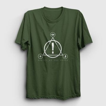 Presmono Kadın Logo Panic! At The Disco T-shirt