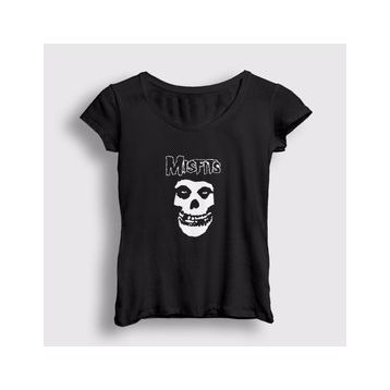 Presmono Kadın Logo The Misfits Tshirt