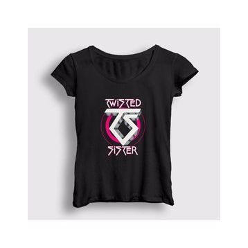 Presmono Kadın Logo Twisted Sister T-shirt