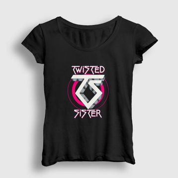 Presmono Kadın Logo Twisted Sister T-shirt