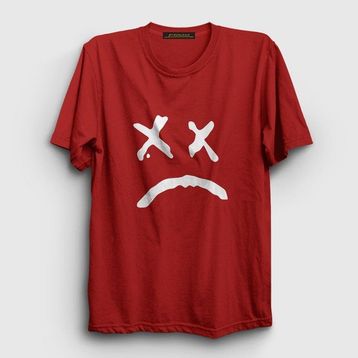 Presmono Kadın Sad Face Lil Peep T-shirt