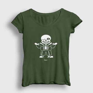 Presmono Kadın Sans Undertale T-shirt