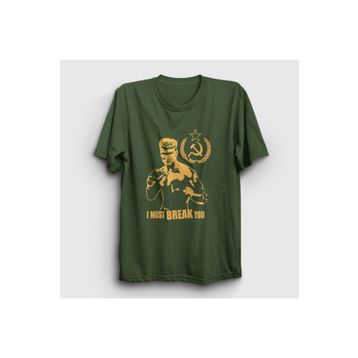 Presmono Kadın Soviet İvan Drago Film Rocky T-shirt