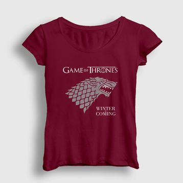 Presmono Kadın Stark Game Of Thrones T-shirt