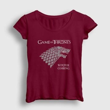 Presmono Kadın Stark Game Of Thrones T-shirt