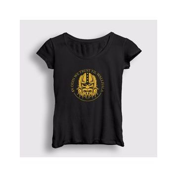 Presmono Kadın Trust Vikings T-shirt