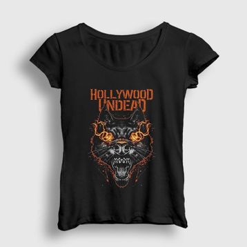 Presmono Kadın Wolf Hollywood Undead T-shirt