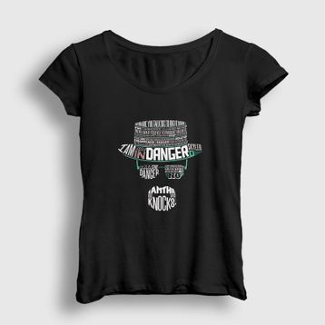 Presmono Kadın Wordart Breaking Bad T-shirt