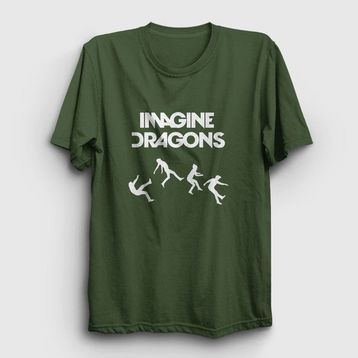 Presmono Kadın World Imagine Dragons T-shirt