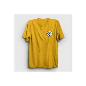 Presmono Kanji Go Anime Dragon Ball Sarı Unisex T-shirt