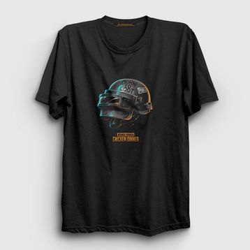 Presmono Kask Pubg Siyah Unisex T-Shirt