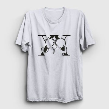 Presmono Killua And Gon Anime Hunter X Hunter Beyaz Unisex T-Shirt