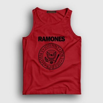 Presmono Kırmızı Logo Ramones Erkek Atlet