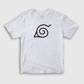 Presmono Konoha Anime Naruto Beyaz Unisex T-shirt