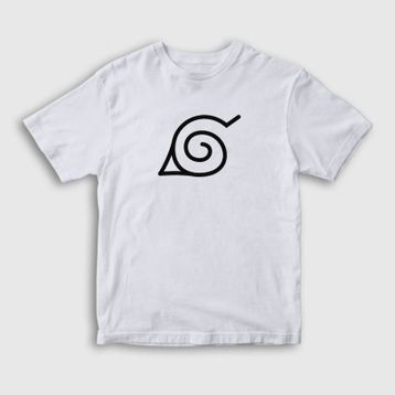 Presmono Konoha Anime Naruto Beyaz Unisex T-shirt