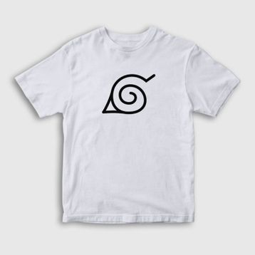 Presmono Konoha Anime Naruto Beyaz Unisex T-shirt