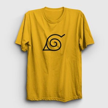 Presmono Konoha Anime Naruto Kırmızı Unisex T-shirt