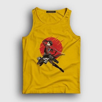 Presmono Levi Anime Attack On Titan Sarı Unisex Atlet