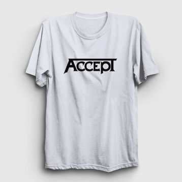 Presmono Logo Accept Beyaz Unisex T-shirt