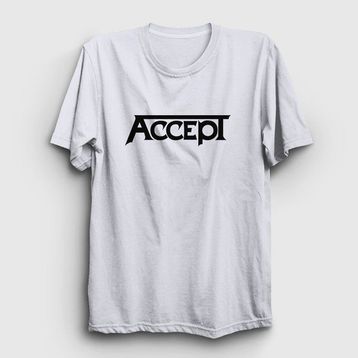 Presmono Logo Accept Beyaz Unisex T-shirt