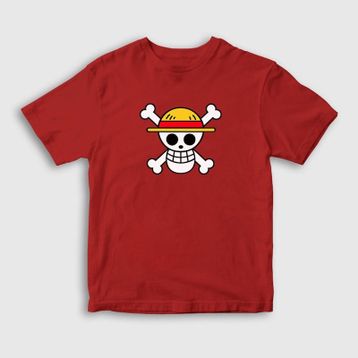 Presmono Logo Anime One Piece Beyaz Unisex T-shirt