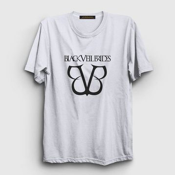Presmono Logo Black Veil Brides Beyaz Unisex T-shirt