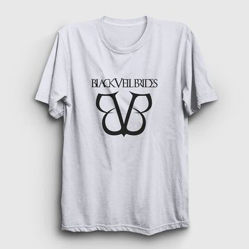 Presmono Logo Black Veil Brides Beyaz Unisex T-shirt