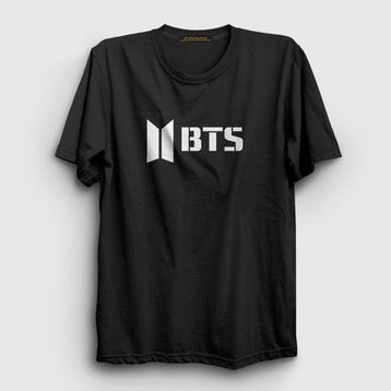 Presmono Logo Bts Siyah Unisex T-Shirt
