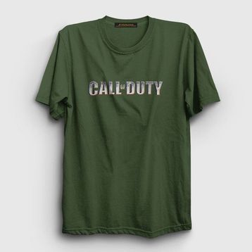 Presmono Logo Call Of Duty Haki Unisex T-shirt