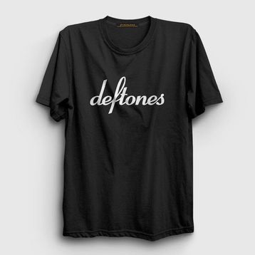 Presmono Logo Deftones Siyah Unisex T-Shirt
