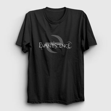Presmono Logo Evanescence Siyah Unisex T-Shirt
