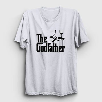 Presmono Logo Film Baba The Godfather Beyaz Unisex T-shirt