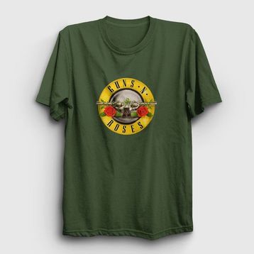 Presmono Logo Guns N' Roses Haki Unisex T-Shirt