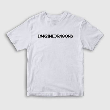 Presmono Logo Imagine Dragons Beyaz Unisex T-shirt