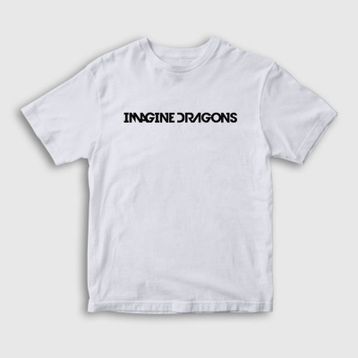 Presmono Logo Imagine Dragons Beyaz Unisex T-shirt
