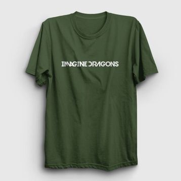 Presmono Logo Imagine Dragons Sarı Unisex T-Shirt