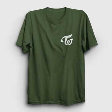 Presmono Logo K-Pop Twice Haki Kadın T-shirt