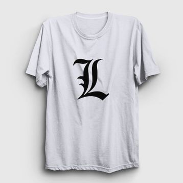 Presmono Logo L Anime Death Note Kadın T-shirt