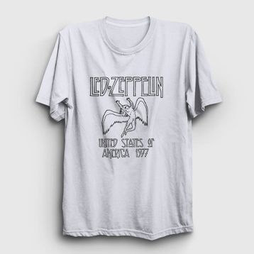 Presmono Logo Led Zeppelin Kırmızı Unisex Sweatshirt
