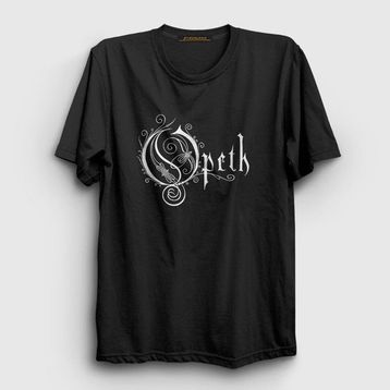 Presmono Logo Opeth Siyah Unisex T-Shirt
