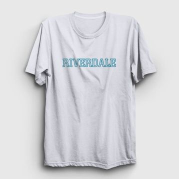Presmono Logo Riverdale Beyaz Unisex T-shirt